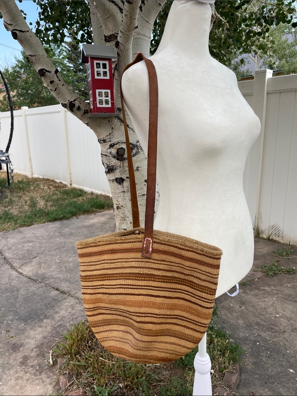 Vintage Sisal Tote Bag